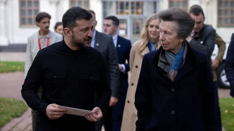 Princess Anne visits Kyiv