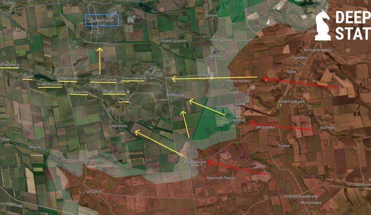 Russian forces are pressing on Rodynske and attempting to break through to Bilytske, – DeepState. MAP