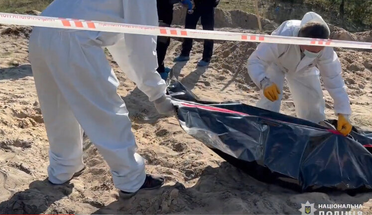 Ексгумовано перші 20 тіл на місці масового поховання в Лимані. Серед жертв є діти, - Нацполіція. ВIДЕО