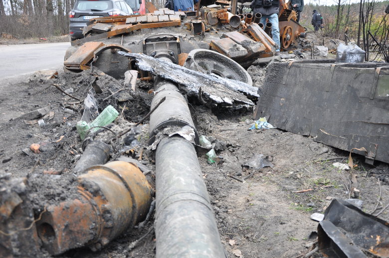 Russian occupiers equipment near Bucha destroyed 22