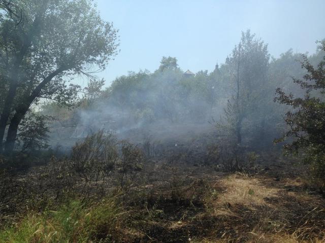Fire erupted on Khortytsia island, Sich and national park under threat 04