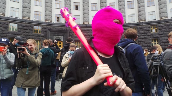 Мирний мітинг Проти поліцейського свавілля відбувся біля Кабміну 09