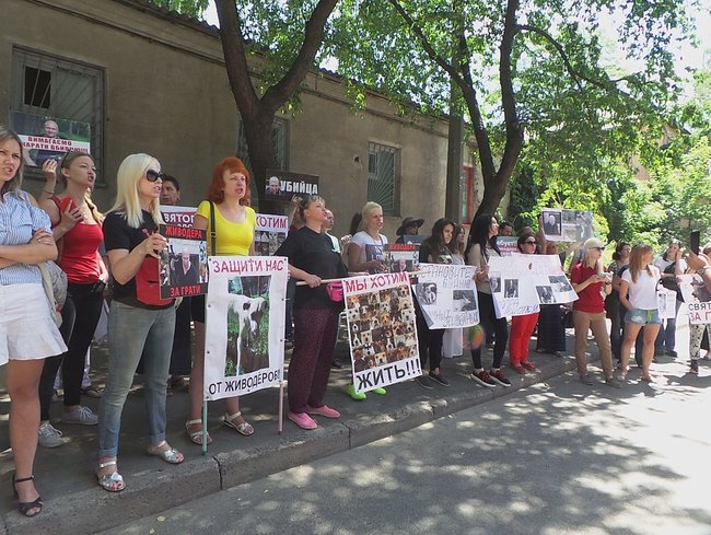 Отключение электричества, самоотвод судьи и митинг: Шевченковский райсуд Киева рассматривает ходатайство об аресте киевского догхантера Святогора 21