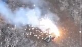 Destruction of occupier with fireworks