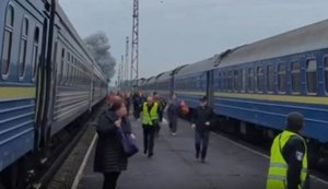РФ атакувала локомотив за 2 км від кордону з Польщею