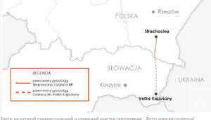 Польша начала строительство газопровода в Словакию вдоль границы с Украиной