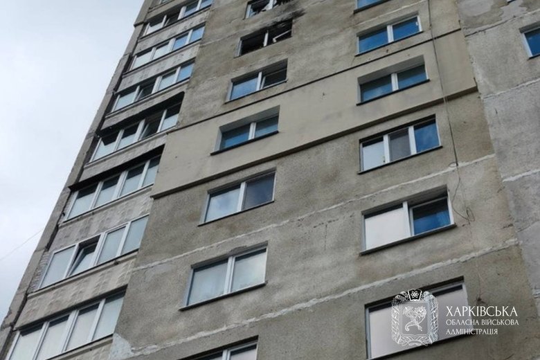 Ворог атакував багатоповерхівку в Харкові