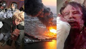 Видеогод за рубежом от Цензор.НЕТ: Взрыв на Фукусиме, протесты в России, Каддафи убит. ВИДЕО.
