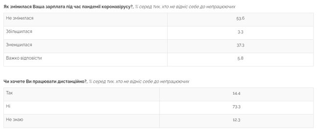 Через пандемію COVID-19 майже 21% громадян, які працювали, перейшли на дистанційку, 17% пішли у відпустку і 4% втратили роботу, - опитування Центру Разумкова 02 Через пандемію COVID-19 майже 21% громадян, які працювали, перейшли на дистанційку, 17% пішли у відпустку і 4% втратили роботу, - опитування Центру Разумкова 02