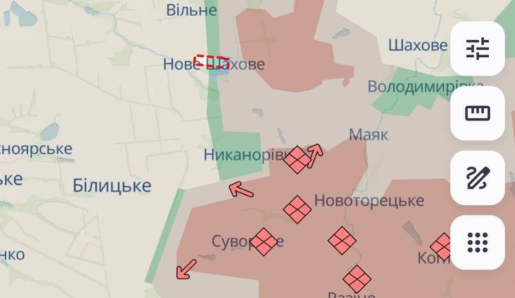 Сили оборони зачистили Нове Шахове та відкинули ворога поблизу Никанорівки та Золотого Колодязя. Окупанти просунулися на Запоріжжі, - DeepState. МАПИ