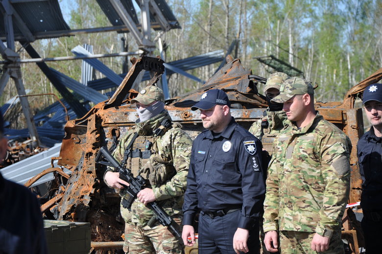 Ministers of Internal Affairs of Poland and Baltic states visited Hostomel 08