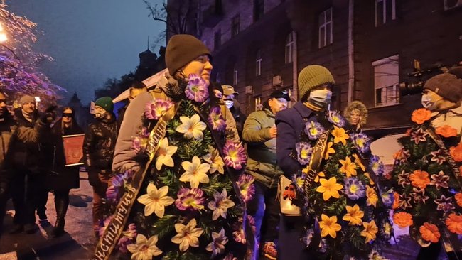 Похорон правосуддя: у Києві відбулася акція до річниці справи Шеремета 25