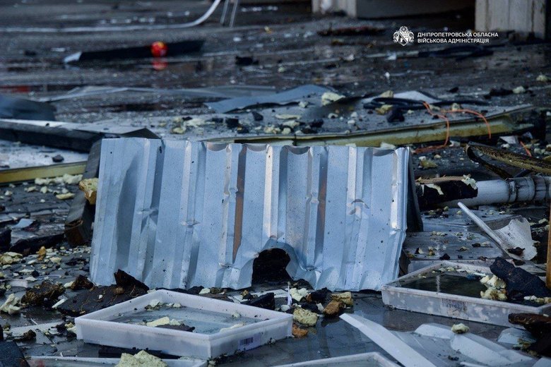 Russia struck a Nova Poshta sorting terminal in Dnipro
