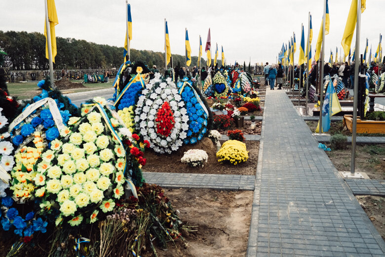 In Brovary, bid farewell to soldier Oleksandr Fatieiev, who died in battle against ruscists in Luhansk region, was held 02