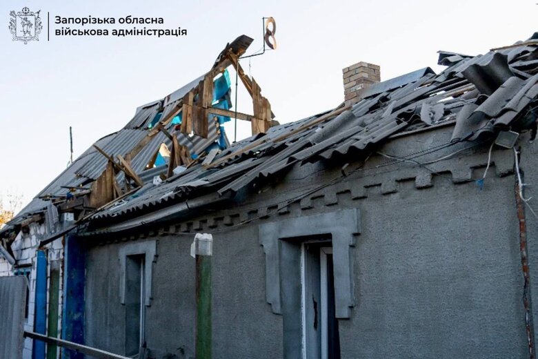 наслідки обстрілу Запорізької області