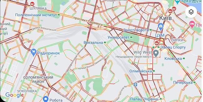 Ожеледь паралізувала Київ: на дорогах багатокілометрові затори 01