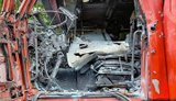 Russians struck firefighters’ vehicle during response to previous attack in Kherson: driver wounded. PHOTOS