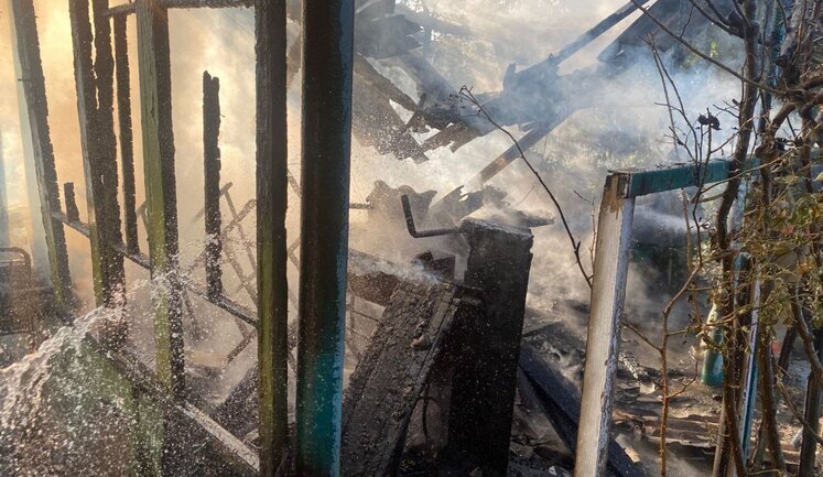 As result of enemy attacks, houses, enterprise, gas pipelines and power lines were damaged in Nikopol district. PHOTOS