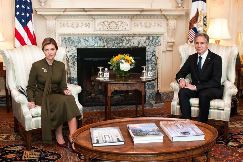 Zelenska visited U.S., where she met with Secretary Blinken and spoke about Ukraines needs in fighting Russian aggression 01