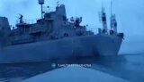 Naval drone hits Russian reconnaissance ship &#34;Ivan Hurs&#34;. VIDEO
