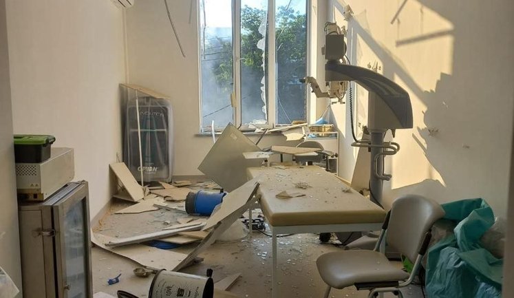 During attack on Kyiv, Regional Intensive Care Hospital – which had been evacuated from Mariupol – was damaged. PHOTOS