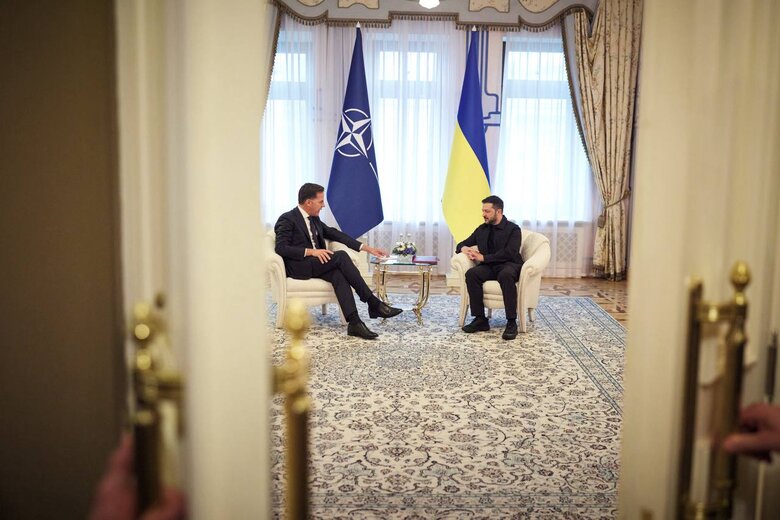Zelenskyy and Rutte meet in Kyiv on August 22