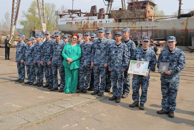 New middle-sized reconnaissance ship deployed by Ukraine’s Naval Forces in Kyiv 07