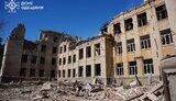 Lyceum in Bilhorod-Dnistrovskyi after the strike