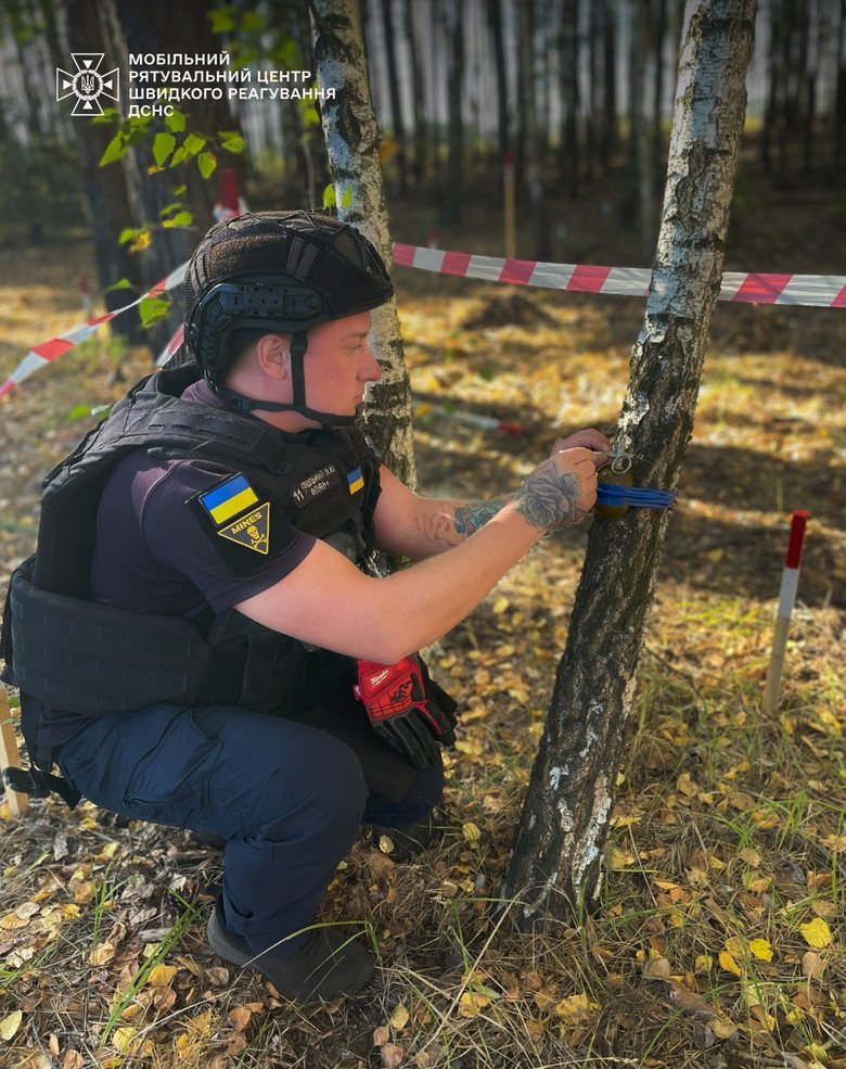 Combat grenade in Kyiv region
