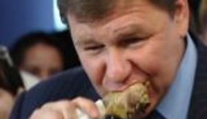 Как Поживанов "ножки Буша" кушал да нахваливал. ВИДЕО.