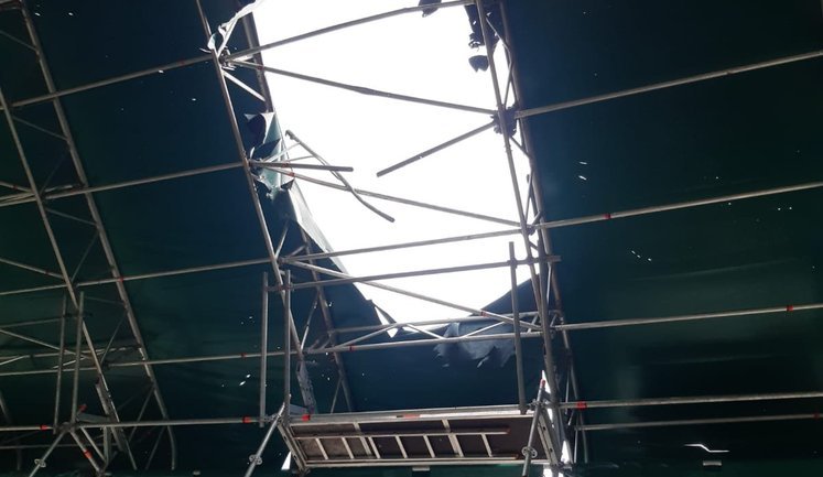 Russians damage shelter over Skovoroda Museum in Kharkiv region with drone. PHOTO