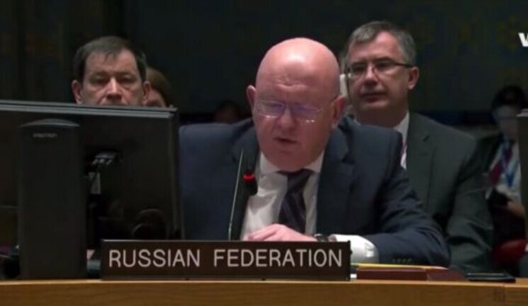 Небензя на заседании Совбеза ООН: Ракета, упавшая на жилой дом в Днепре, была сбита силами ПВО Украины. ВИДЕО