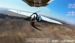 Дрон-перехватчик STING 1020-го полка сбил российский БПЛА "Гербера" прямым попаданием в винт. ВИДЕО