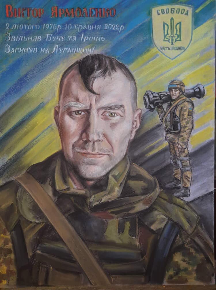 Год назад в бою против оккупантов у Рубежного погиб воин Легиона Свободы Виктор Ярмоленко 08