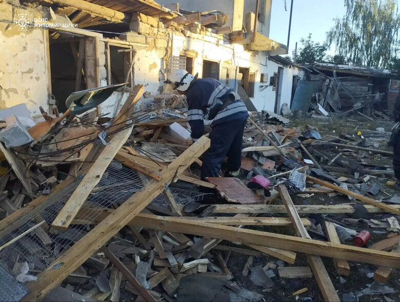 Наслідки атаки "шахедів" на Житомирщину 14 серпня