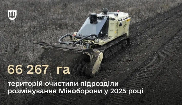 Земля, дороги и железная дорога: подразделения Минобороны разминировали более 66 200 га освобожденных территорий в 2025 году