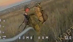 дрон атакує окупанта