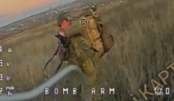 дрон атакує окупанта