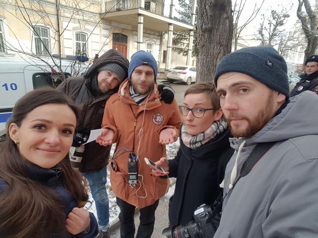 Ukrainian journalists apprehended in occupied Crimea 03 Ukrainian journalists apprehended in occupied Crimea 03