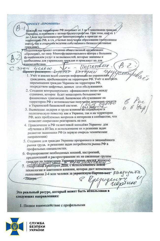 СБУ обнародовала доказывающие вину Медведчука и Козака в госизмене 12