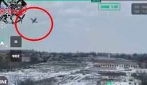 Moment of arrival of Russian FAB-3000 bomb with UMPK module in village in Kursk region. VIDEO