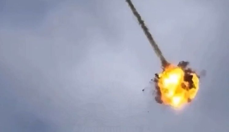 Авиация Сил обороны уничтожила ракетой российский "шахед". ВИДЕО