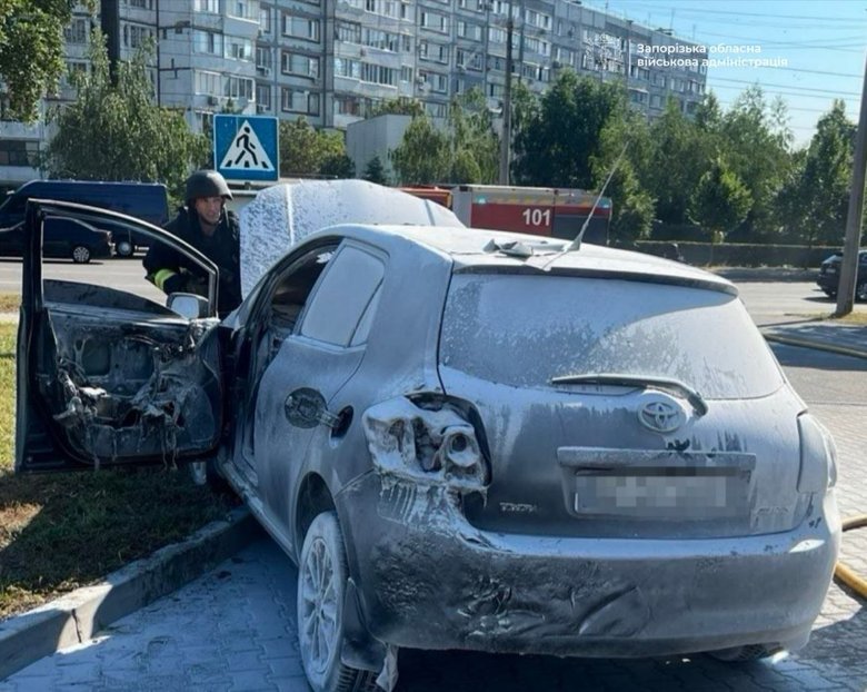 удар по АЗС в Запорожье