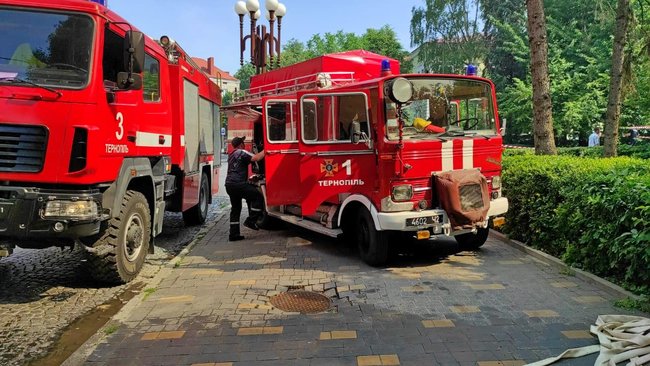 У Тернополі горів ресторан, - ДСНС 03