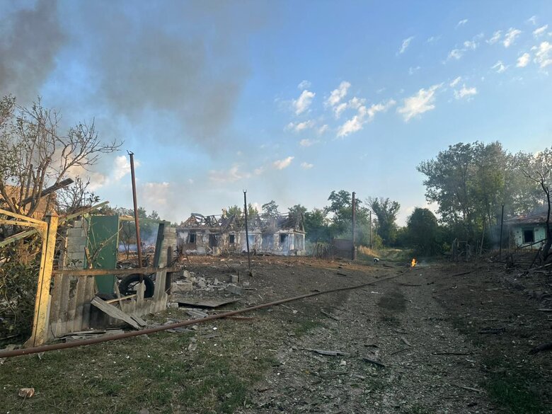 Наслідки обстрілу Донеччини