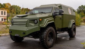 First armored ambulance arrived in Ukraine. PHOTO