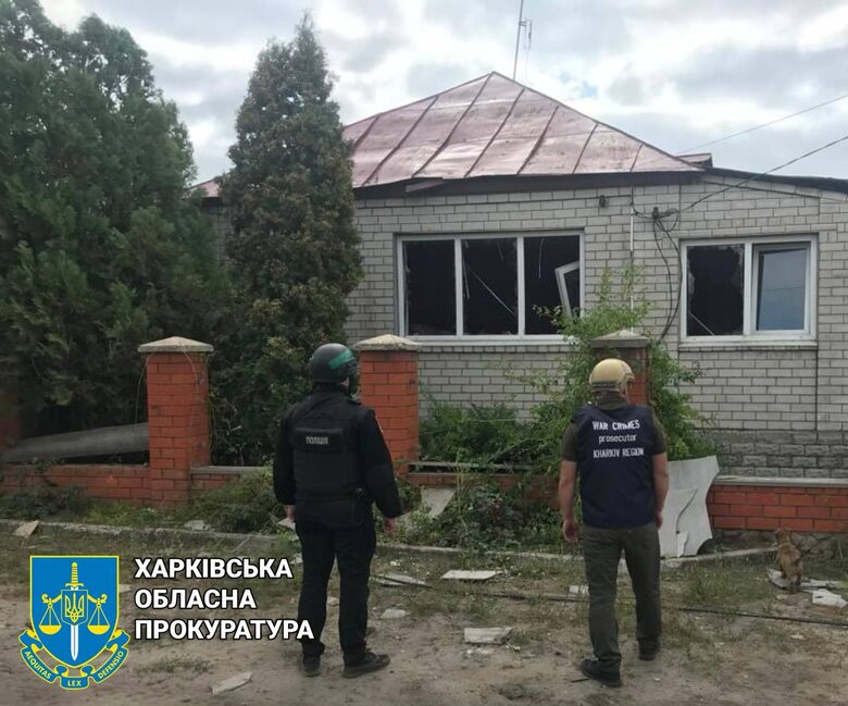 Consequences of enemy attack with guided aerial bomb on Kupiansk 04