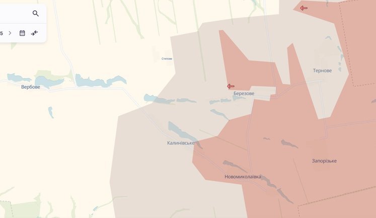 Enemy has advanced in Serebriankyi Forestry and in Dnipropetrovsk region - DeepState. MAP