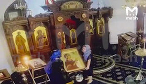 In center of Moscow, icon of Mother of God, which was illegally taken out of Donbas, was stolen. VIDEO