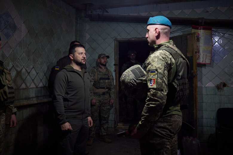 Zelensky arrived at front and congratulated soldiers on Day of Marine Corps of Navy of Armed Forces of Ukraine 09